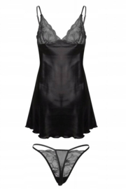 Jeniffer sexy satijn chemise - ecru - cadeau vrouw -
