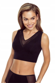 Eldar- Ivett- sport top dames- zwart- katoen