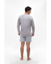 Martel- Piotr-  pyjama- grijs- 100% Katoen - gemaakt in Europa