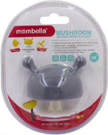 Mombella Bijtring Mushroom - grijs- 3m+ Grijs