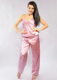 Iga -  hoogwaardige satijnen pyjama - roze