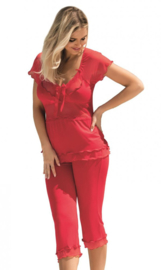 DKaren Tania zachte viscose pyjama rood
