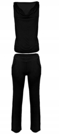 DKaren Stella  - viscose pyjama-  zwart