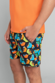 Italian Fashion Komiks heren pyjama- oranje