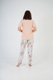 Vienetta lange dames pyjama- 100% katoen- grote maten