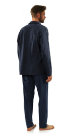 Sesto senso- pyjama- marineblauw- lang mouwen- 100 % katoen