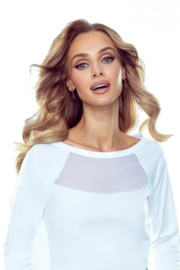 Eldar Janet- katoen blouse met lange mouwen-wit,.