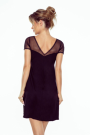 Eldar Anika viscose mooie slipdress - zwart