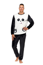 Moraj warme panda- pyjama/huispak voor heren - stof zoals bont