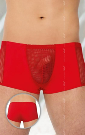 SoftLine Collection  Sexy transparente heren boxers met visnet Rood