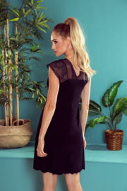 Eldar Josefine zwart nachthemd voor dames