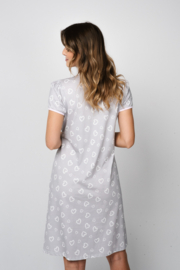 Italian Fashion | Noelia| zwangerschaps hemd | katoen |  grijs