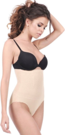 Corrigerende slip met hoge taille - onzichtbare correctieslip met beugels - nude (beige)