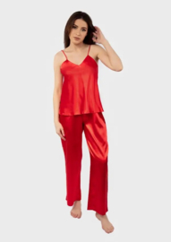 Iga. -  hoogwaardige satijnen pyjama - rood
