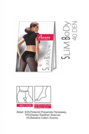 Panty- Annes Slim Body - 40/100 den- zwart