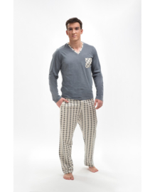 Martel- Bartek- pyjama- grijs- 100% katoen