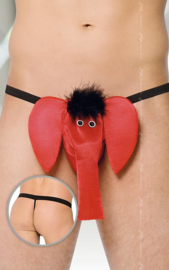 Softline Collection - Grappig olifanten string voor heren rood