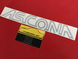 "Ascona" sticker color black for bonnet Opel Ascona 400.