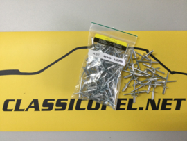 Blindniete, Befestigungsmaterial zur Verbreiterung Opel Ascona 400