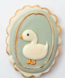 Taartplaquette/ medaillon eendje