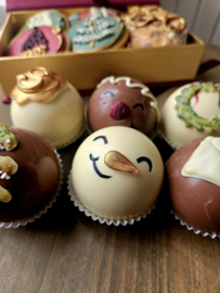 Kerst chocolademelk ballen set v 6