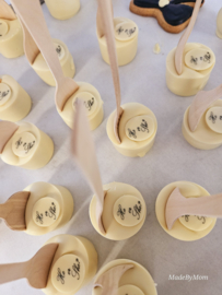 Gender reveal chocolatemilk spoon