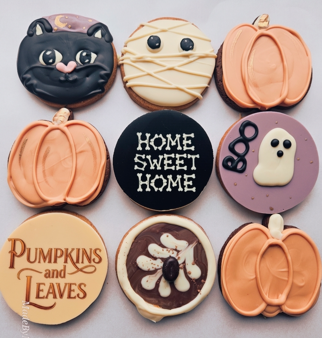 set van 9 halloween koekjes
