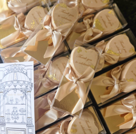Hart cakesicle in cadeaudoosje
