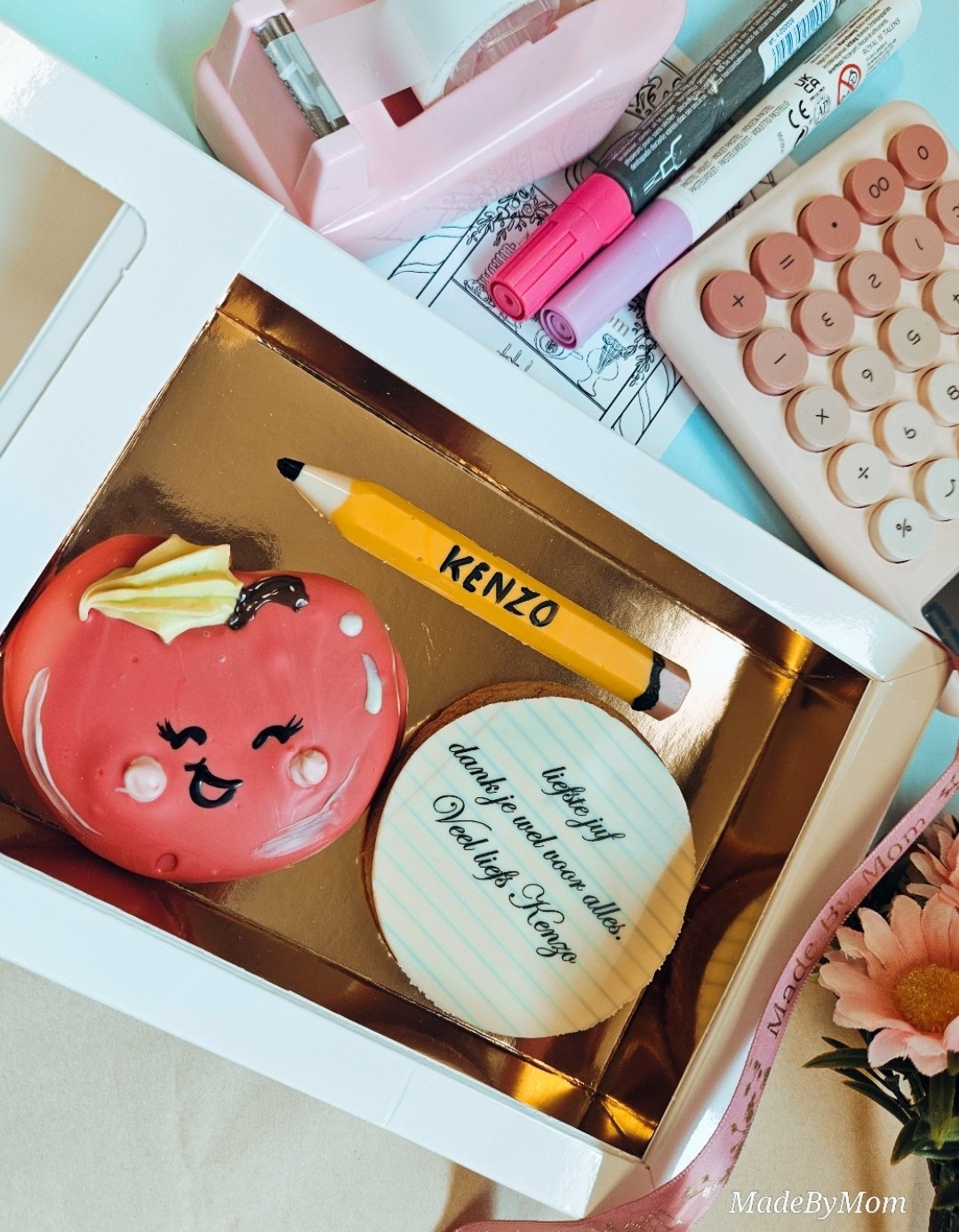 Set van 2 koekjes en chocoladereep