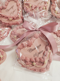 Heart cake cookie