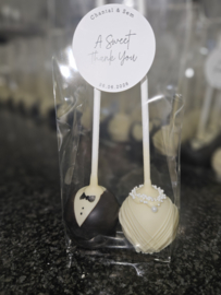 Cakepops bruid/bruidegom