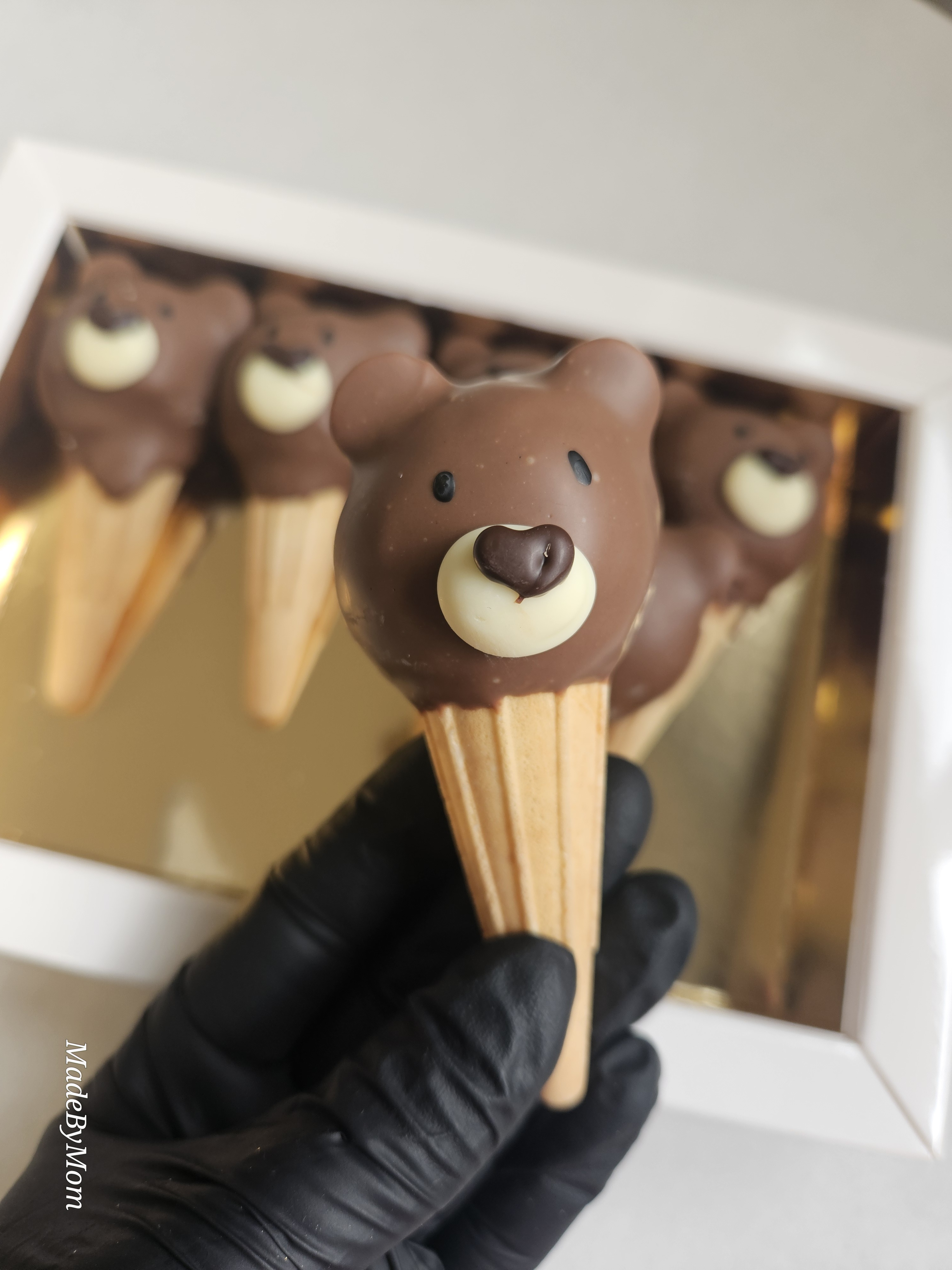mini Cake-cone beertje set