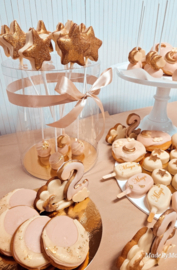 love you to the moon and back sweettable +- 40 personen