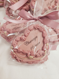 Heart cake cookie