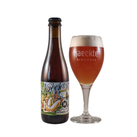 Naeckt in het Wild x Brouwerij Homeland | Naecktstrand Wild ale met Rabarber 4,8% (37,5 cl. fles)