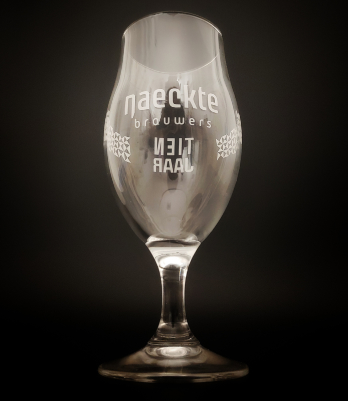 Limited Edition Naeckte Brouwers Glas - Tien Jaar