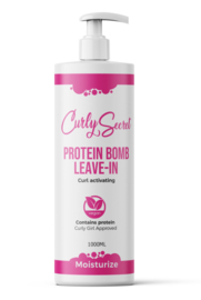 Curly Secret Protein Bomb Leave-in 1000 ml family size XL AANBIEDING