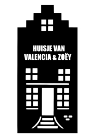 Raamsticker | Huisje van