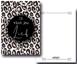 Mini kaartje - Ik vind jou lief