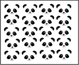 Stickers | Panda gezichtje