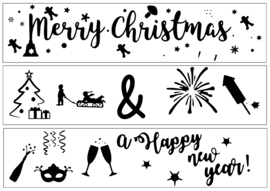 lightbox strook "Merry christmas &  a Happy new year"