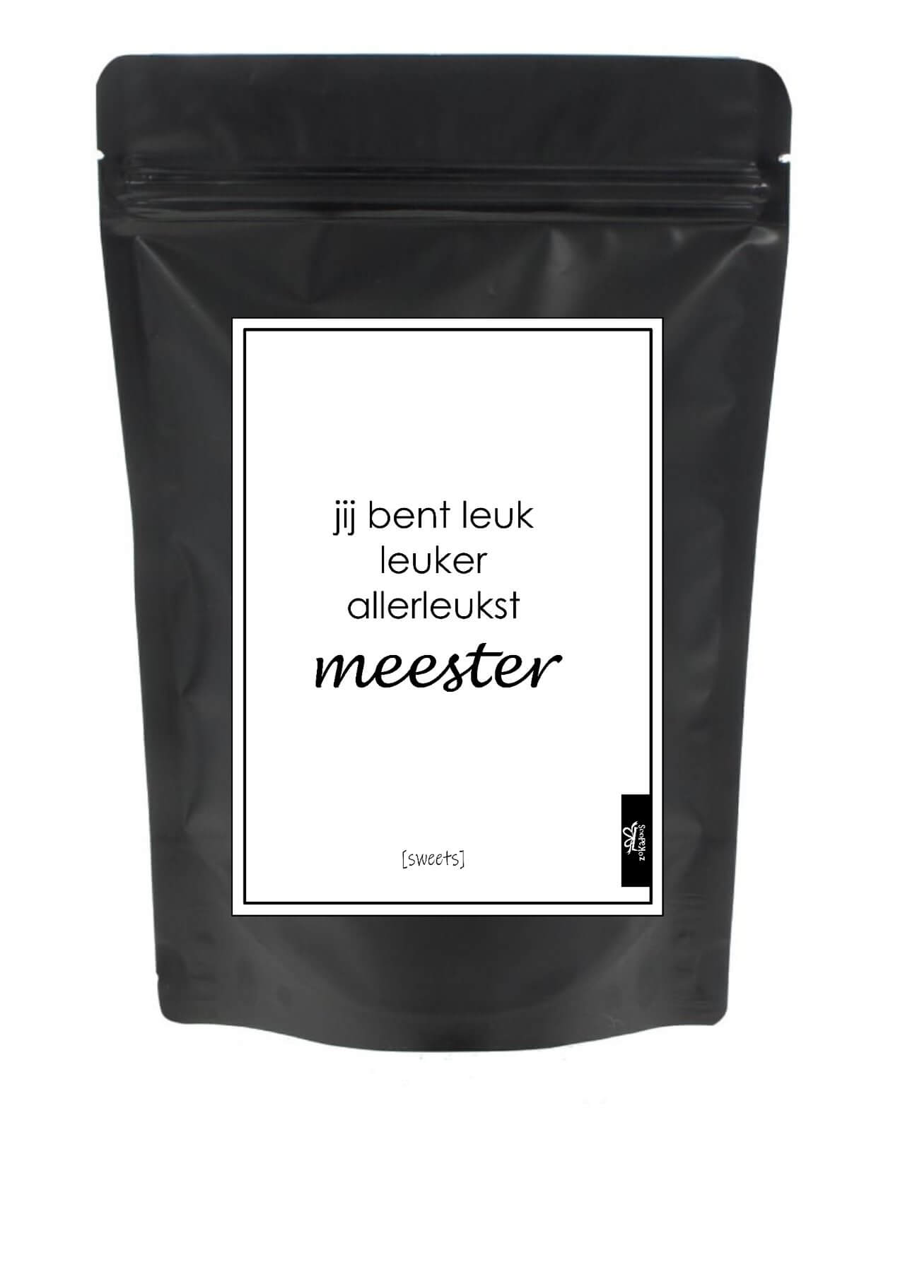 Sweets | snoepzak jij bent leuk meester