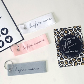 Sleutelhanger | Liefste mama / oma