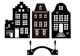 Raamstickers | Huisjes 2