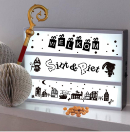 lightbox strook "Welkom Sint & Piet"