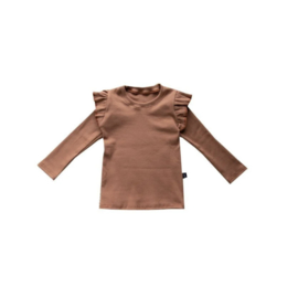 Ruffle top Pecan