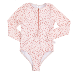 Swim Essentials Badpak meisje met lange mouwen Old Pink Panterprint