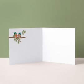 Vernieuwde Kerstkaart "Vogeltjes"