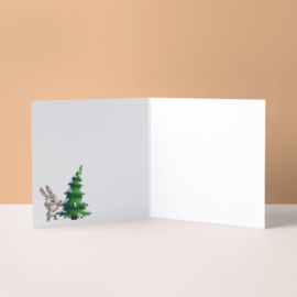 Kerstkaart "Kerst huisje"