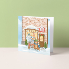 Kerstkaart "Cookie Bakery"